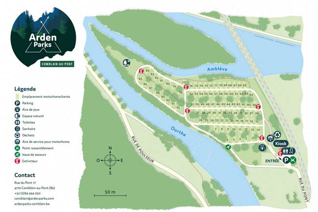 map of the campsite