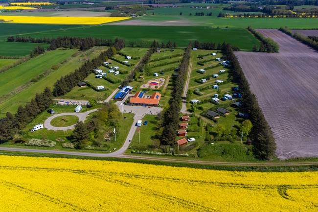 aerial photo of Ballum Camping