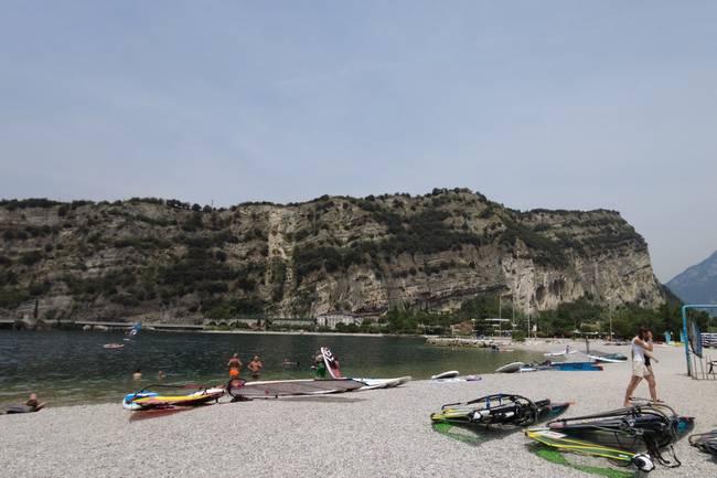 Lake Garda outside from the campsite