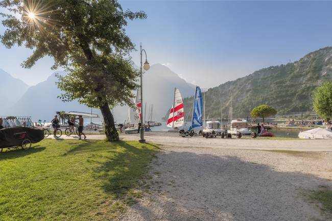 Lake Garda from the campsite