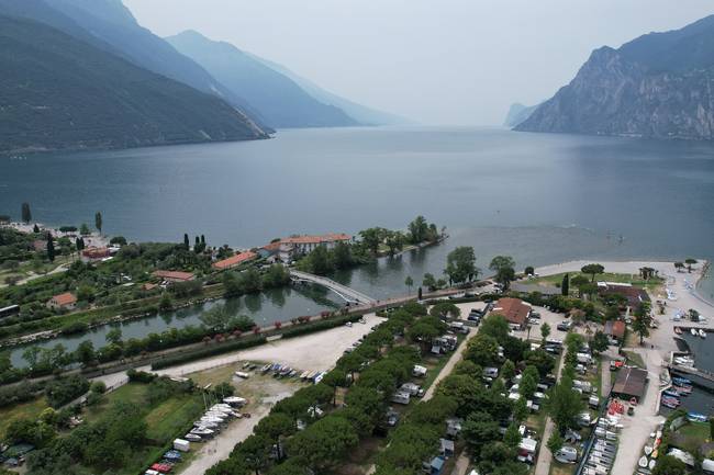 The campsite from above