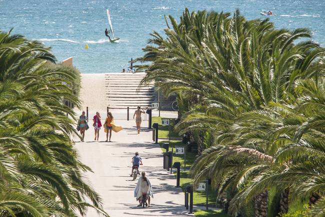 Las Dunas Palm-lined paths