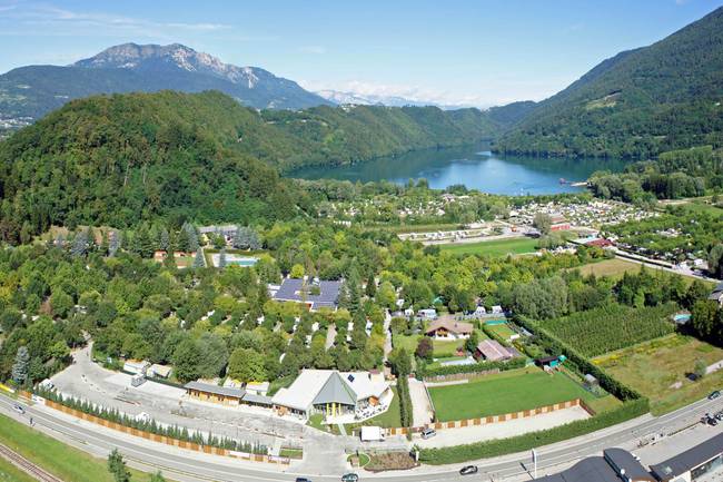 The camping seen from the sky