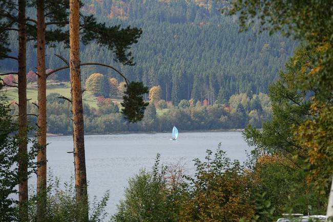 Blick vom Campingplatz auf den Schluchsee
