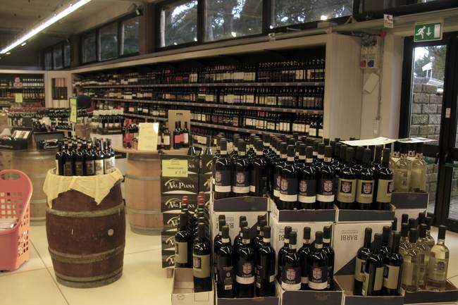 Im Supermarkt ein großes Angebot