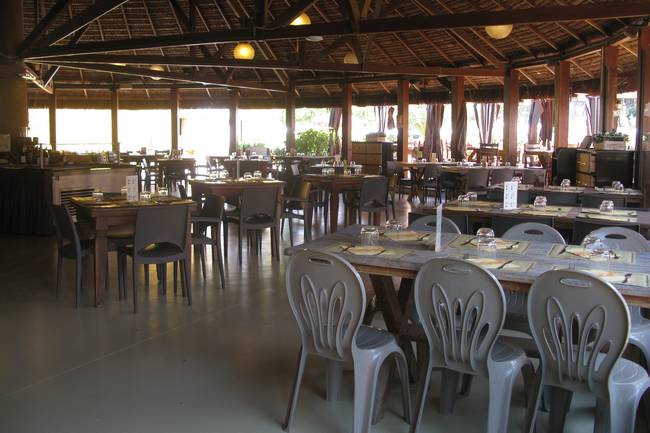 Restaurant vor der Öffnung