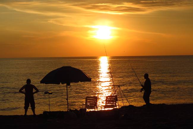 Abends am Strand