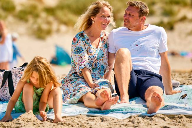Enjoy the beautiful sandy beach at Henne Strand