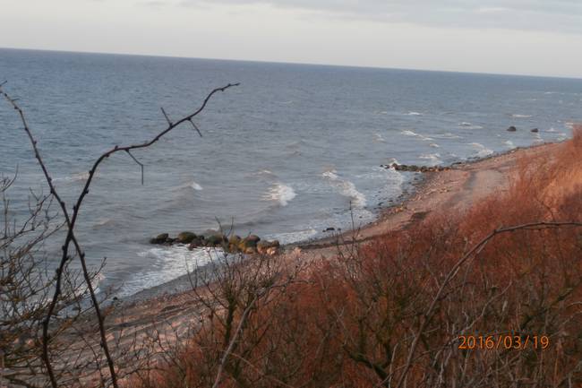 blick aus dem womo auf ostsee