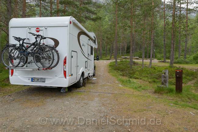 Stellplatz im Wald