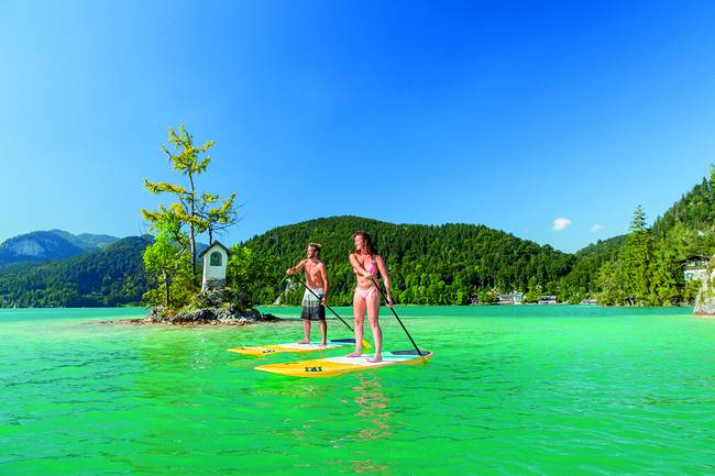 SUP Center und Boots Verleih direkt am Platz!