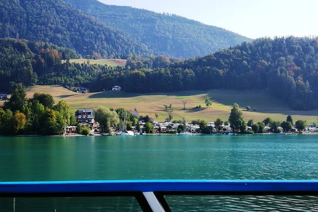 Camping Appesbach vom See aus gesehen