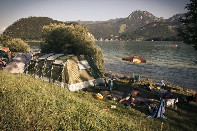 Camping direkt am See!