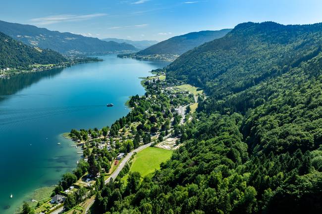 Luftbild des Campingareals