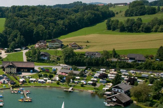 Campingplatz Oitner Luftaufnahme