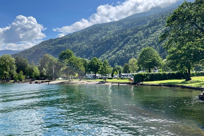 Camping Brunner am See, Carinthia in Austria, camping at the lake