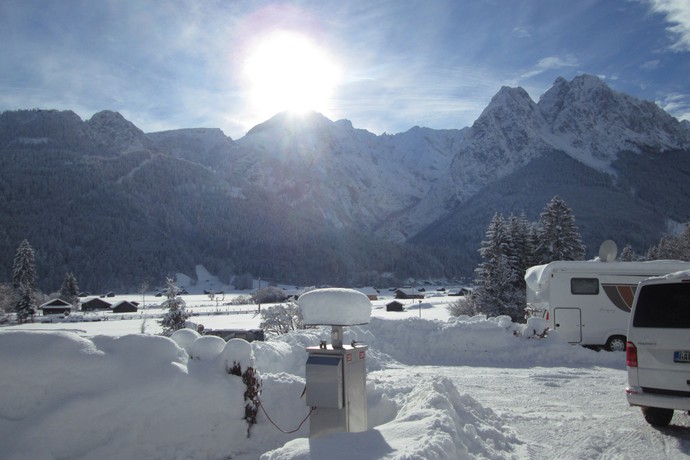 Camping Resort Zugspitze, Bayern, Wintercamping